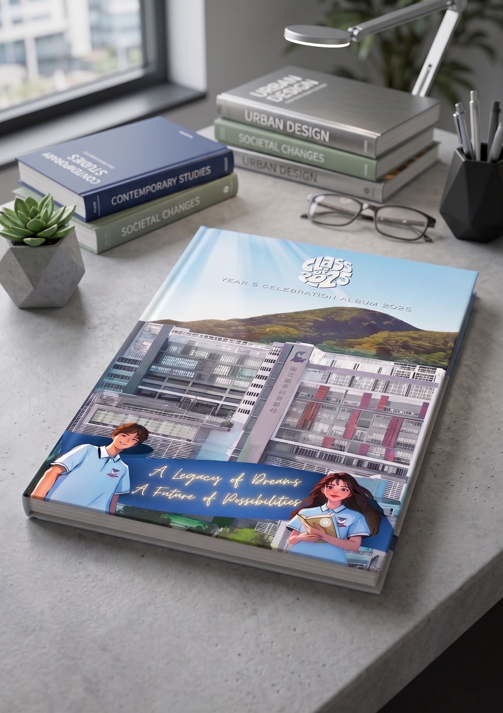 香港小學校刊精裝印刷招標規格與成品樣書-School Printer